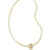 Olivia Cross Chain Convertible Necklace In Gold -Kendra Scott Jewelry Store kendra scott olivia cross chain necklace gold 00