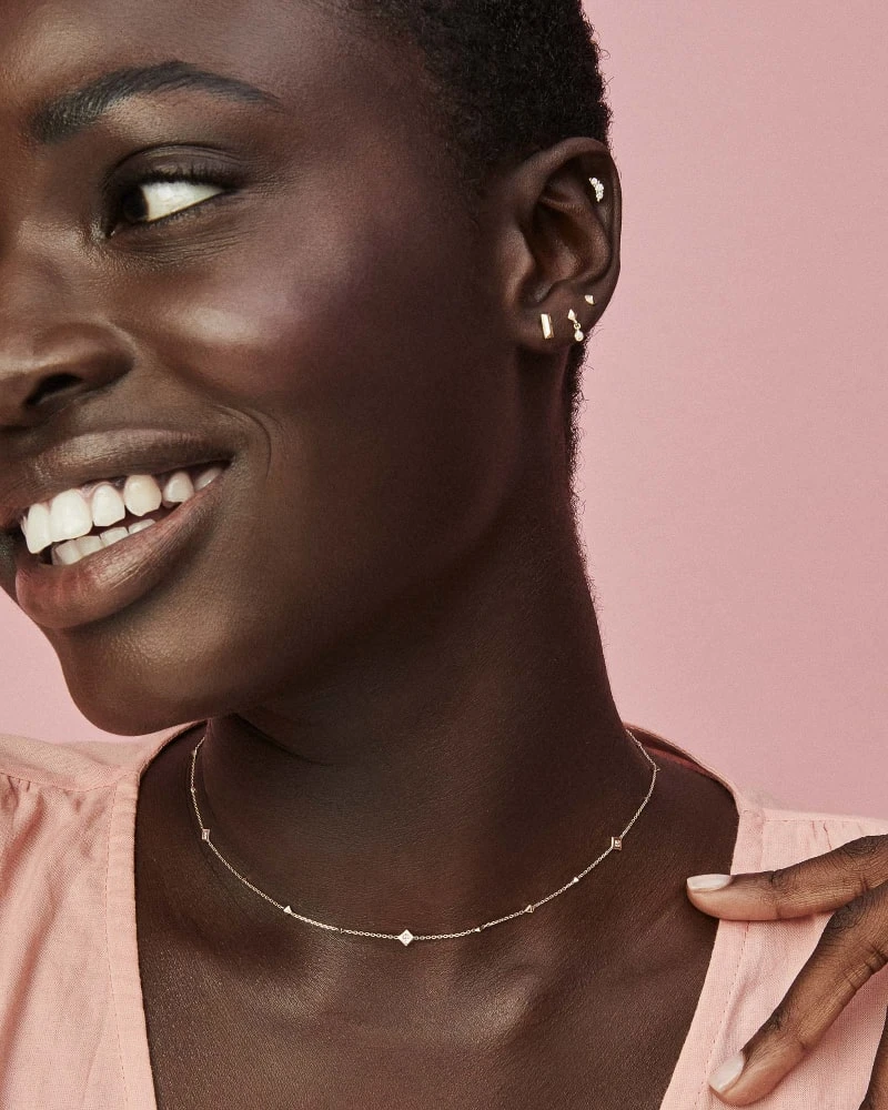 Orion Mini 14k Yellow Gold Single Stud Earring In White Diamond 4 Orion Mini 14k Yellow Gold Single Stud Earring In White Diamond - Image 2