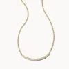 Ott 14k Yellow Gold Pendant Necklace In White Diamond -Kendra Scott Jewelry Store kendra scott ott pendant necklace 14k yellow gold wt diamond 00 lg