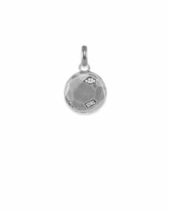 Pave Locket Charm In Vintage Silver -Kendra Scott Jewelry Store kendra scott pave locket charm vintage silver 01 lg