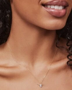 Pave Longhorn 14k Yellow Gold Charm In White Diamond 5 Pave Longhorn 14k Yellow Gold Charm In White Diamond -Kendra Scott Jewelry Store kendra scott pave longhorn 14k yellow gold charm white diamond