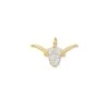Pave Longhorn 14k Yellow Gold Charm In White Diamond -Kendra Scott Jewelry Store kendra scott pave longhorn charm 14k yellow gold white diamond 00 lg