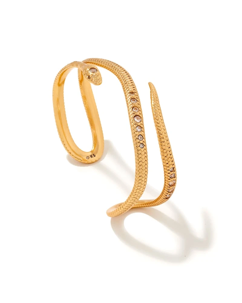 Phoenix Cuff Bracelet In Vintage Gold 4 Phoenix Cuff Bracelet In Vintage Gold - Image 2