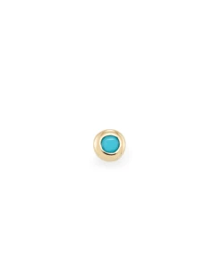 Reeve Mini 14K Yellow Gold Single Stud Earring In Turquoise 9 Reeve Mini 14K Yellow Gold Single Stud Earring In Turquoise -Kendra Scott Jewelry Store kendra scott reeve piercing stud gold turquoise 01 lg