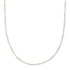 Roll Bar Chain Necklace In Sterling Silver
