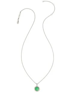Sage Sterling Silver Pendant Necklace In Chrysoprase 7 Sage Sterling Silver Pendant Necklace In Chrysoprase -Kendra Scott Jewelry Store kendra scott sage pendant necklace sterling silver chrysoprase 01