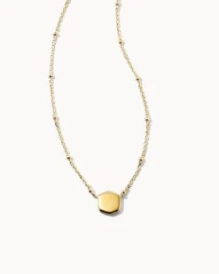 Davis Satellite Pendant Necklace In 18k Gold Vermeil
