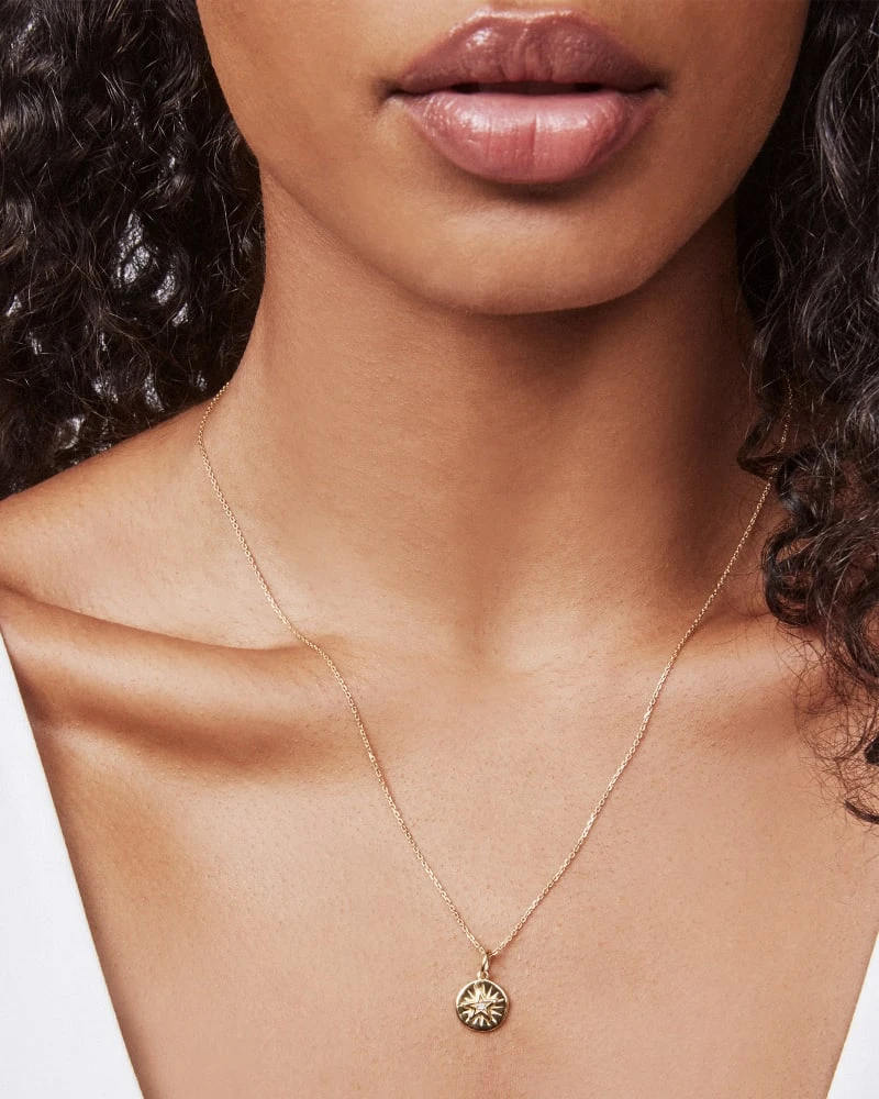 Shooting Star 18k Yellow Gold Vermeil Charm In White Sapphire 4 Shooting Star 18k Yellow Gold Vermeil Charm In White Sapphire - Image 2