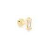 Sianna Mini 14k Yellow Gold Single Stud Earring In White Diamond 2 Sianna Mini 14k Yellow Gold Single Stud Earring In White Diamond -Kendra Scott Jewelry Store kendra scott sianna piercing stud gold diamond 00 lg