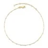 Single Satellite Chain Anklet In Sterling Silver & 18k Yellow Gold Vermeil -Kendra Scott Jewelry Store kendra scott single satellite chain anklet 18k yellow gold vermeil sterling silver plated beads 00