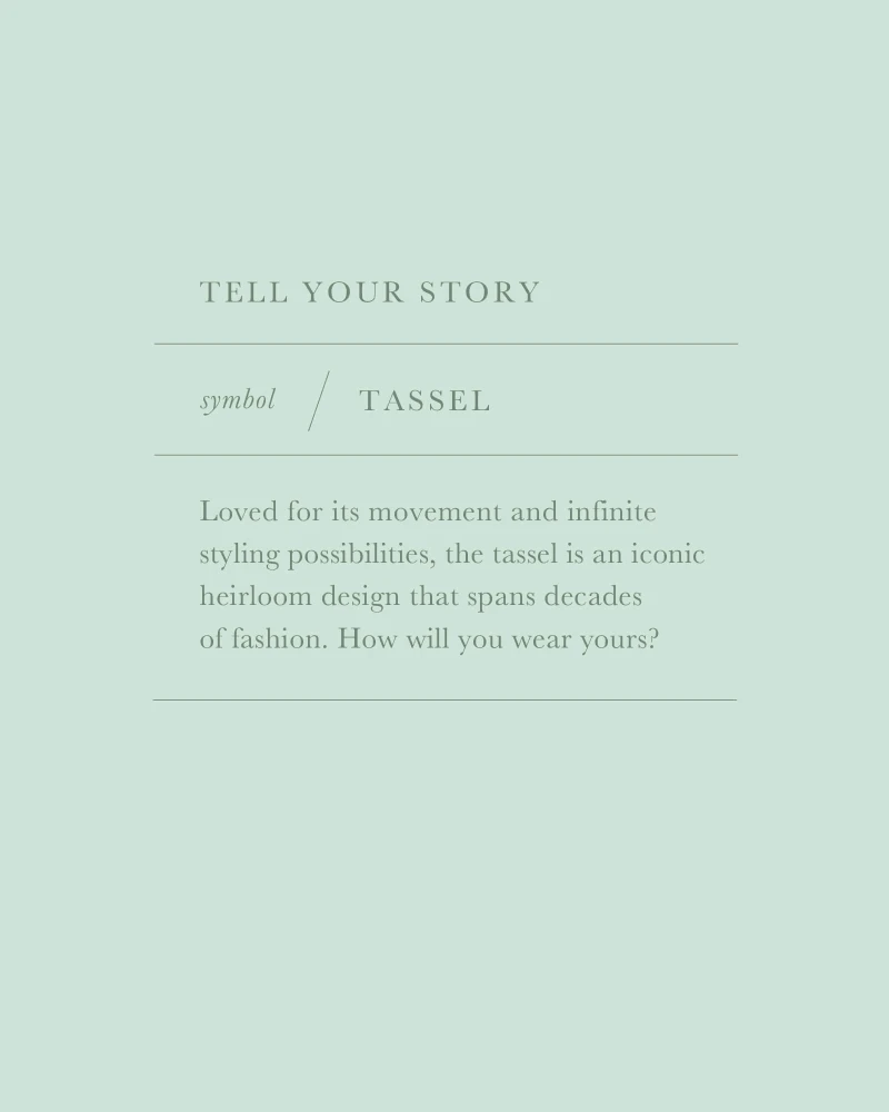 Small Tassel Charm In Rose Gold 5 Small Tassel Charm In Rose Gold - Image 3