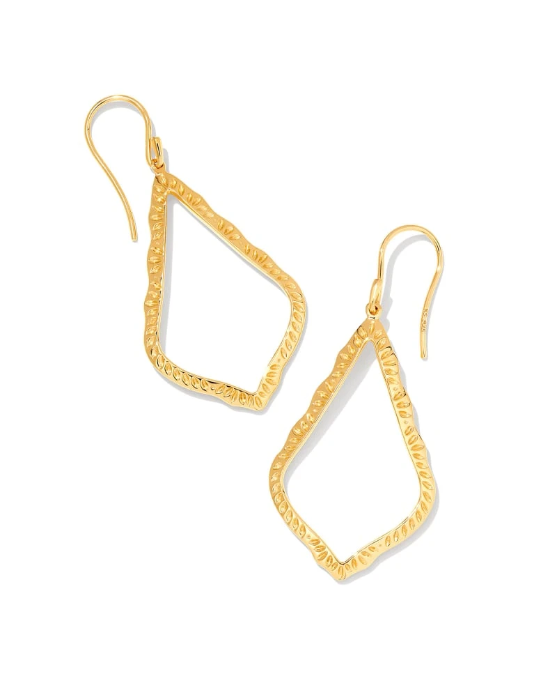 Sophee Open Frame Earrings In 18k Gold Vermeil 3 Sophee Open Frame Earrings In 18k Gold Vermeil