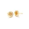 Stamped Dira Gold Stud Earrings In Ivory Mother-Of-Pearl -Kendra Scott Jewelry Store kendra scott stamped dira stud earrings gold ivory mother of pearl 00