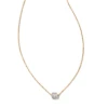 Stella 14k Yellow Gold Pendant Necklace In White Diamond -Kendra Scott Jewelry Store kendra scott stella pendant necklace 14k yellow gold white diamond 00