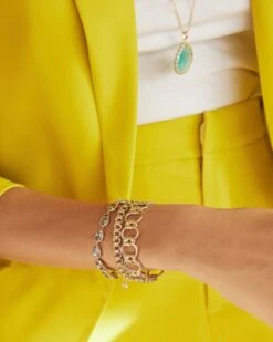 Susanna Gold Link Bracelet In Iridescent Drusy -Kendra Scott Jewelry Store kendra scott susanna bracelet lg lg