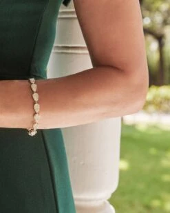 Susanna Gold Link Bracelet In Iridescent Drusy -Kendra Scott Jewelry Store kendra scott susanna link bracelet brass iridescent drusy