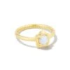 Susie Gold Band Ring In Bright White Kyocera Opal -Kendra Scott Jewelry Store kendra scott susie band ring gold white fire and ice kyocera opal 00
