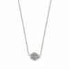 Tess Silver Pendant Necklace In Platinum Drusy 2 Tess Silver Pendant Necklace In Platinum Drusy -Kendra Scott Jewelry Store kendra scott tess silver pendant necklace in platinum drusy 00 default lg