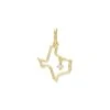 Texas 18k Gold Vermeil Charm In White Diamond -Kendra Scott Jewelry Store kendra scott texas charm gold vermeil white diamond 00 lg