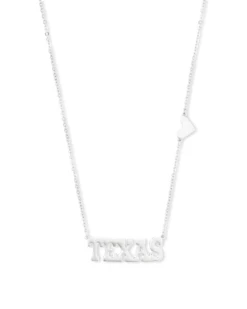 Texas Pendant Necklace In Sterling Silver