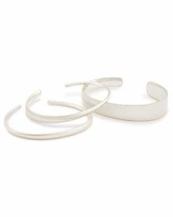 Tiana Pinch Bracelet Set In Bright Silver 7 Tiana Pinch Bracelet Set In Bright Silver -Kendra Scott Jewelry Store kendra scott tiana bright silver pinch bracelet set 01 default lg