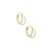 Tyler 14k Yellow Gold Huggie Earrings In White Diamond -Kendra Scott Jewelry Store kendra scott tyler huggie earrings 14k yellow gold white diamond 00