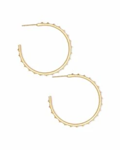 Veronica Hoop Earrings In Gold -Kendra Scott Jewelry Store kendra scott veronica earrings gold 01 lg