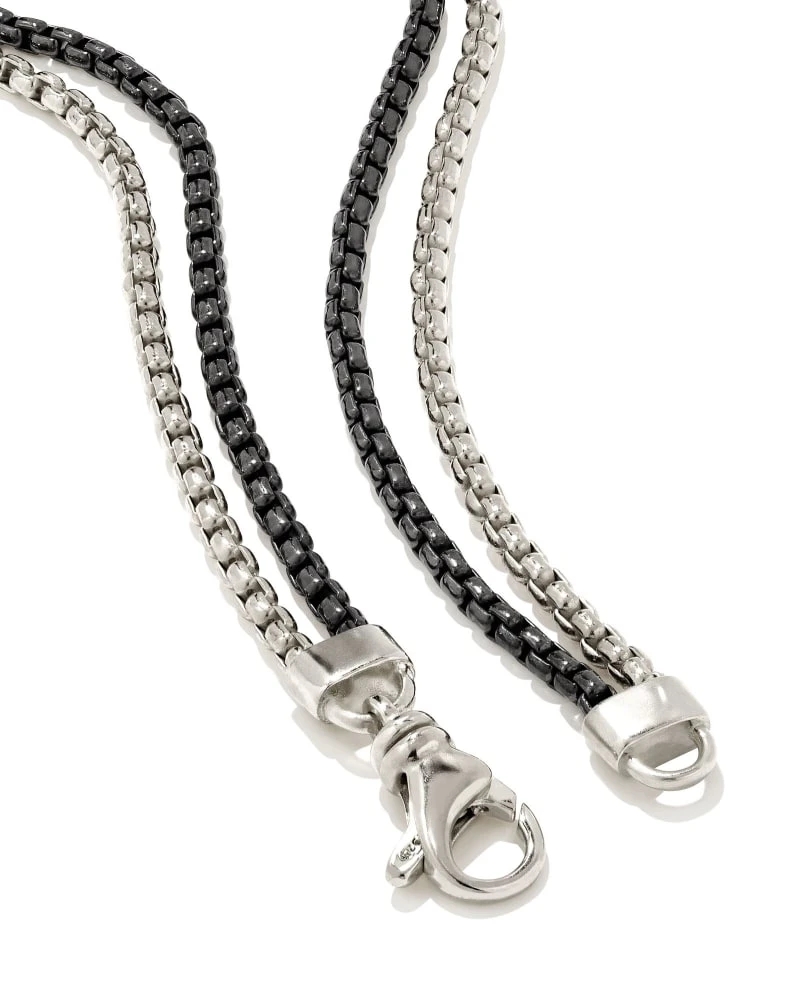 Wells Chain Bracelet In Sterling Silver And Black Hematite 5 Wells Chain Bracelet In Sterling Silver And Black Hematite - Image 3