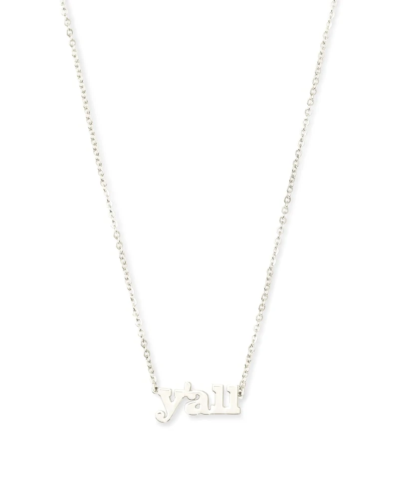 Y'all Pendant Necklace In Sterling Silver 5 Y'all Pendant Necklace In Sterling Silver - Image 3