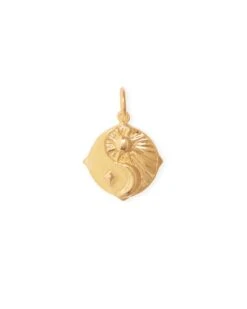 Sun & Moon Charm 18k Gold Vermeil