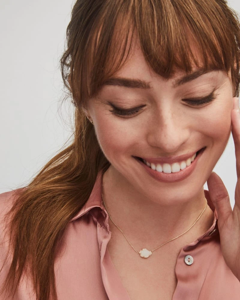 Tess Gold Pendant Necklace In Iridescent Drusy 4 Tess Gold Pendant Necklace In Iridescent Drusy - Image 2